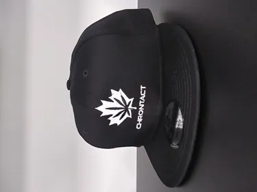 Product image of Chrontact, Flat Bill SnapBack, Black w/ White Logo