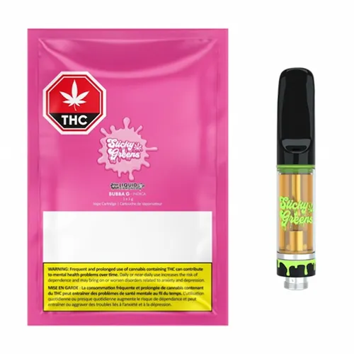 Product image of Bubba G Liquid Diamonds - Sticky Greens - 510 Cartridges