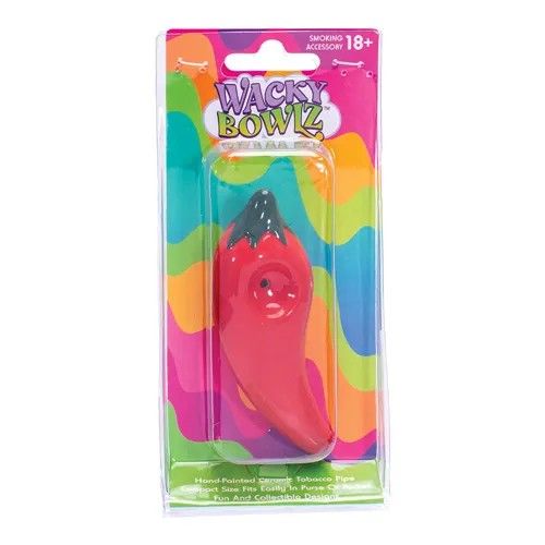 Product image of Wacky Bowlz, Chili Pepper Ceramic Pipe