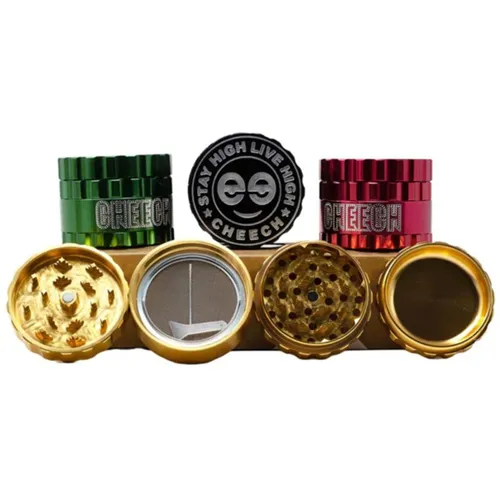 Product image of Cheech, 2.5" 4 Piece Gripper Metal Grinder