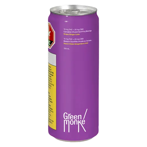 Product image of Grape Ginger Lime - Green Monke - THC Drinks