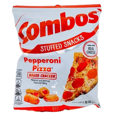 Product image of Combos Stuffed Snacks, Pepperoni Pizza Baked Cracker
