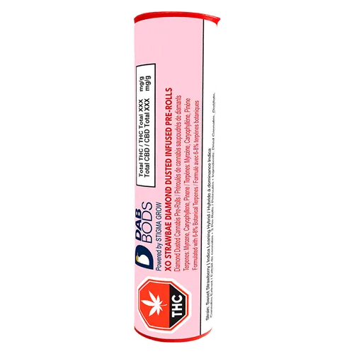 XO Strawbae Diamond Dusted - Dab Bods - Infused Joints