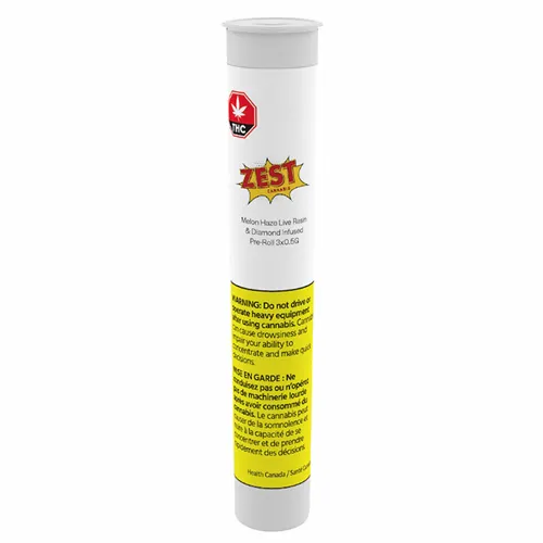 Melon Haze Live Resin & Diamond Infused - Zest Cannabis - Pre-Rolled