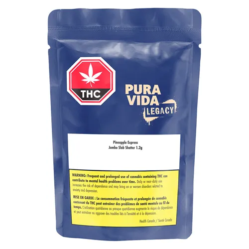 Pineapple Express Jumbo Slab Shatter - Pura Vida - Shatter