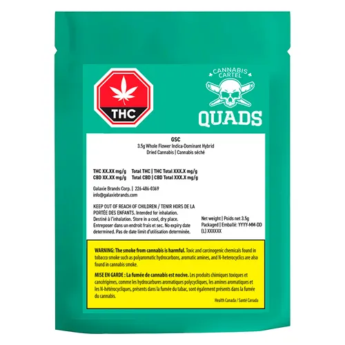 GSC - Cannabis Cartel QUADS - Dried Flowers