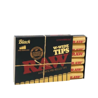 Product image of Raw, Black Pre-Rolled Tips