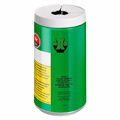 Sour Green Apple Kush + Caffeine - XMG - THC Drinks