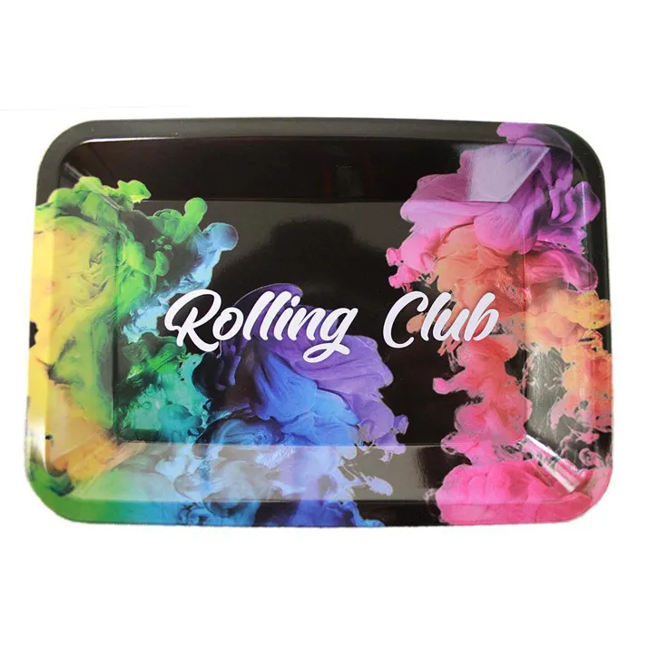 Product image of Rolling Club, Rainbow Fumes Metal Rolling Tray