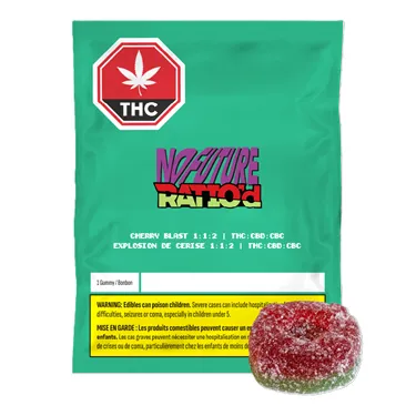 Product image of Ratio'd Cherry Blast 1:1:2 THC/CBD/CBC - No Future - Gummies