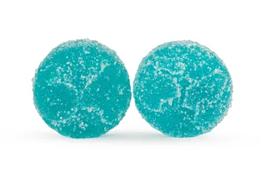 Product image of CBG:THC Blue Raspberry Live Rosin - 1964 - Gummies