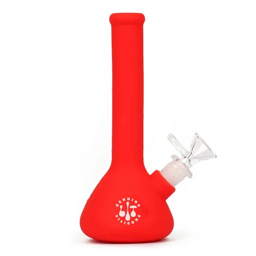 Product image of LIT Silicone - 7.5" Beaker Water Pipe (Red)