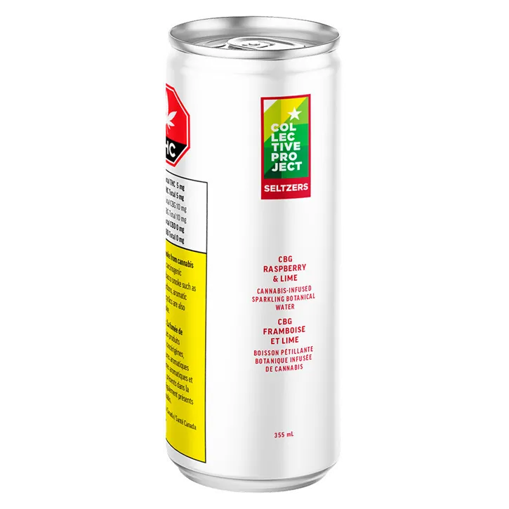 Product image of CBG Raspberry & Lime Botanical Water - Collective Project - Minor Cannibinoid Drinks