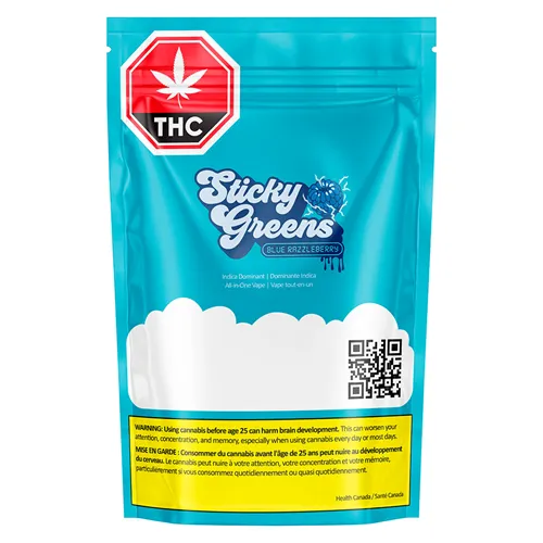 Blue Razzleberry Dripbar - Sticky Greens -  Disposables