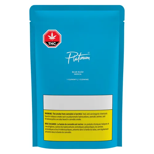 Blue Razz Indica THC - Platinum - Gummies