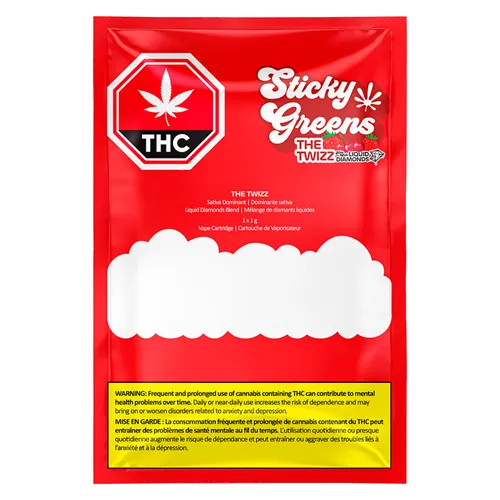 The Twizz Liquid Diamond Blend - Sticky Greens - 510 Cartridges