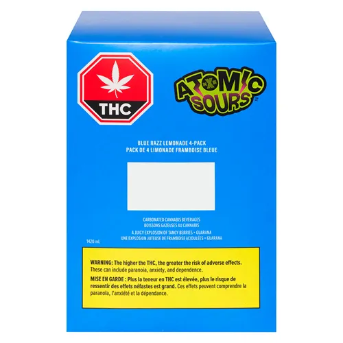 Blue Razz Lemonade - XMG Sourz - THC Drinks