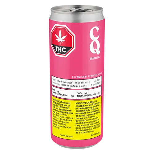 Strawberry Lemonade - CQ Sparkling - THC Drinks