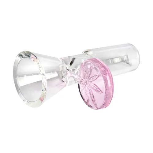 Product image of Red Eye Glass, 14mm Cone Pull-Out with Leaf