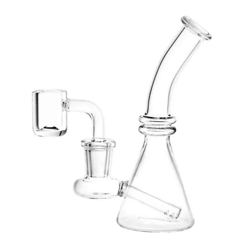 Product image of 14mm Glass Beaker w/ Quartz Banger