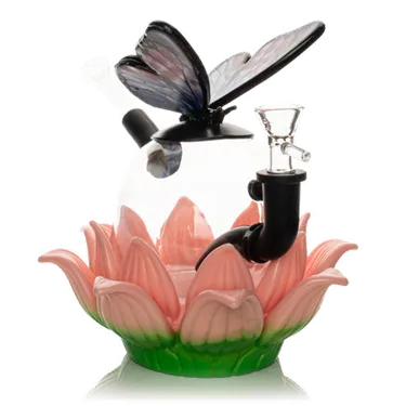 Product image of LIT Silicone, Lotus Butterfly Water Pipe