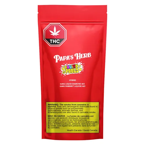 Fruity Pbblz Liquid Diamond AIO - Papa's Herb - Disposables