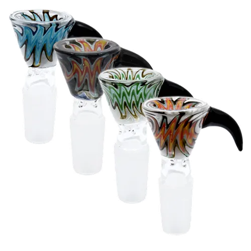 Product image of 14mm Hooked Swirl Wig Wag Bowl