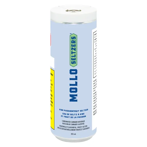 Kiwi Passionfruit Seltzer - Mollo Seltzers - Minor Cannabinoid Drinks