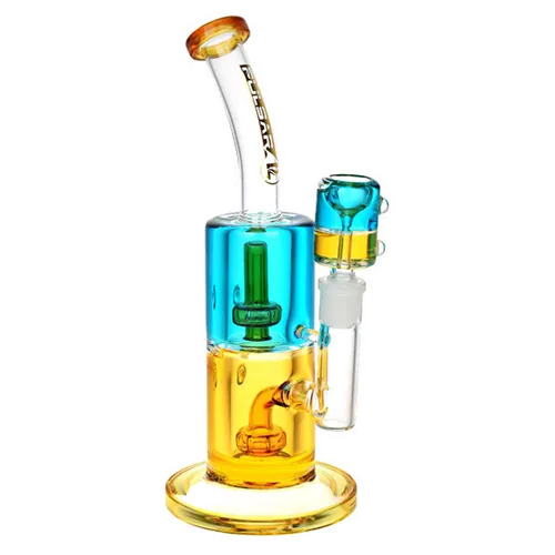 Product image of Pulsar, 9.75'' Bicolor Glycerin Chugger Water Pipe