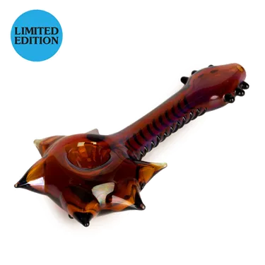 Product image of Red Eye Glass, 6" Guitar Hand Pipe