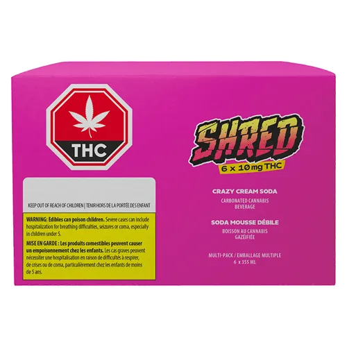 Crazy Cream Soda Multipack - SHRED - THC Drinks