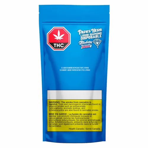 Blueberry Zlshie Liquid Diamond - Papa's Herb - Disposable