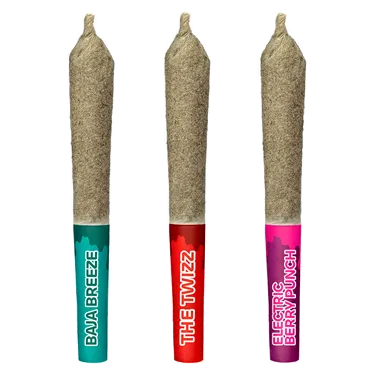 Product image of High Score Sativas Kief Coated Liquid Diamond Infused - Sticky Greens - Variety Infused Pre-Rolled