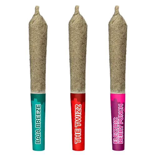 Product image of High Score Sativas Kief Coated Liquid Diamond Infused - Sticky Greens - Variety Infused Pre-Rolled