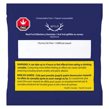 Product image of Real Fruit Elderberry - Wyld - Gummies - 10 x 10mg