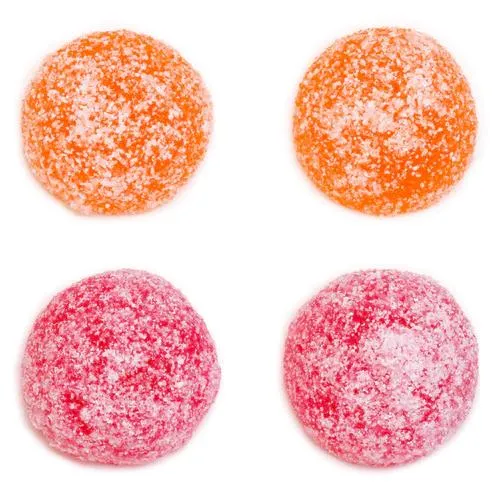 Sour Cherry and Peach Live Resin Soft Chews - San Rafael '71 - Gummies