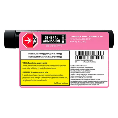 Cherry Watermelon - General Admission - 510 Cartridges