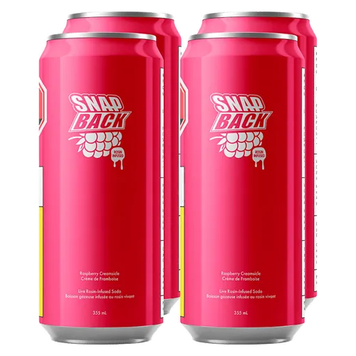 Product image of Rosin-Infused Raspberry Creamsicle - Snap Back - THC Drinks