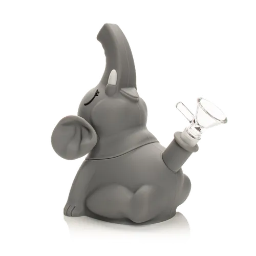 Product image of LIT Silicone, 6" Elephant Water Pipe