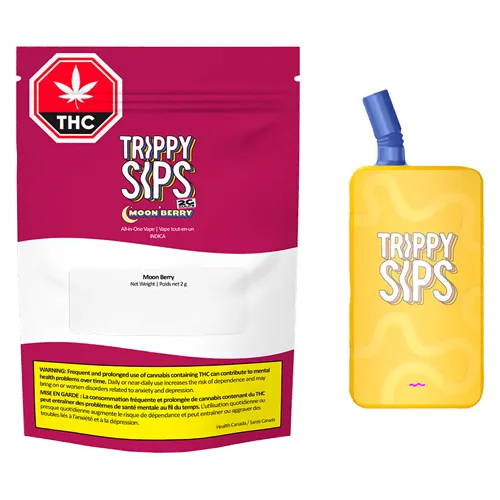 MoonBerry THC:CBN GULPS  Liquid Diamond - Trippy Sips - Disposables