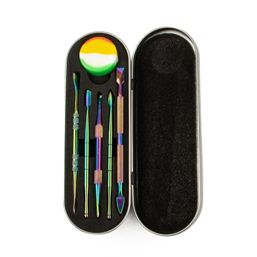 Product image of LIT Silicone Anodized Dabber Set W/Carrying Case & Jar