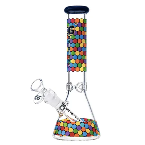 Product image of OG Original, 10" 5mm Honeycomb Mosaic Beaker