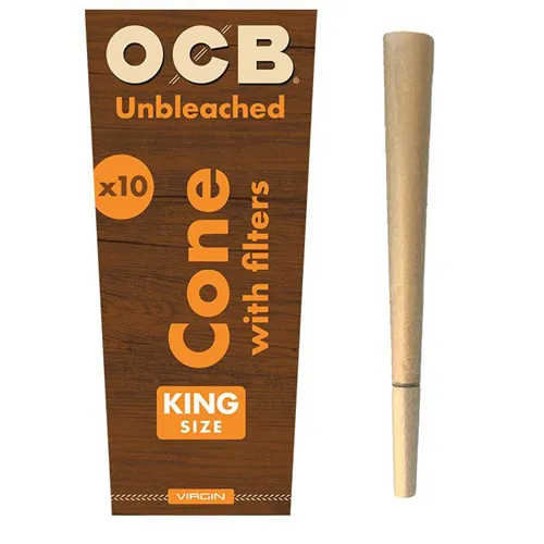 OCB, Virgin Unbleached Pre-Rolled Cones