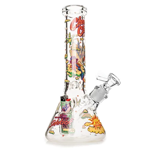 Product image of Gear Premium x Cheech & Chong, 12" 7mm Sidekick Beaker w/ Lighter Holster