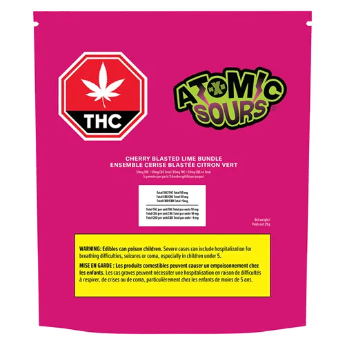 Cherry Blasted Lime Bundle - XMG Atomic Sours - Gummies