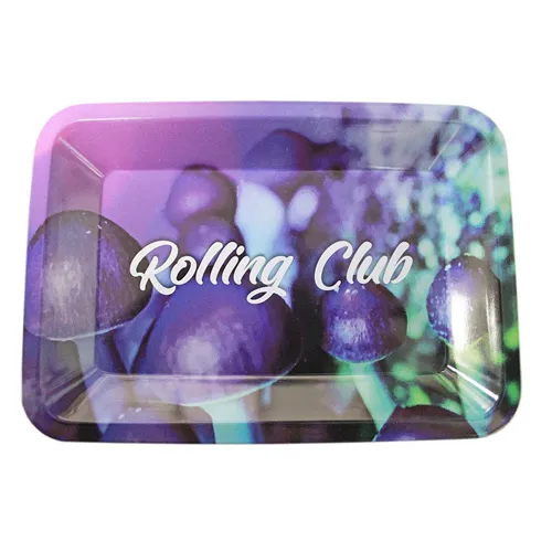 Product image of Rolling Club, Magical Mushrooms Metal Rolling Tray