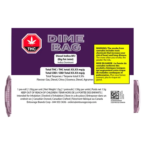 Diesel Indica BFJ - Dime Bag - Joints