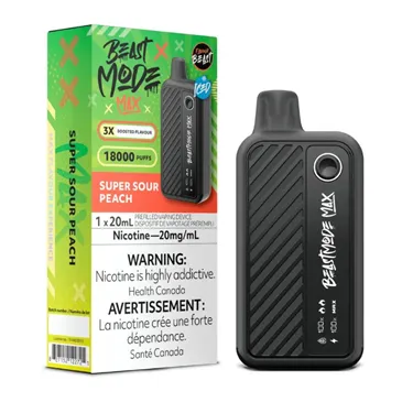 Product image of Super Sour Peach - Flavour Beast Mode Max - Disposable