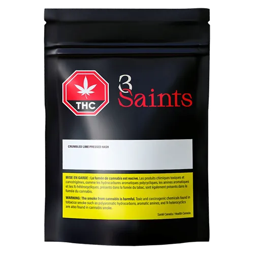 Crumbled Lime Pressed Hash - 3Saints - Hash