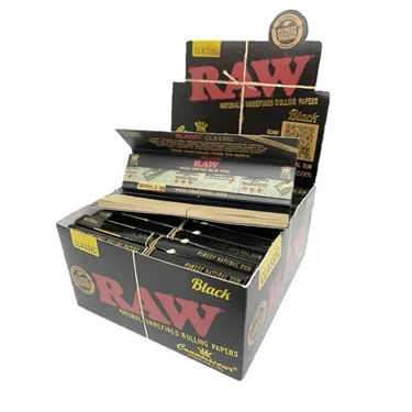 Product image of Raw, Classic Black Artisan Connoiseur Paper with Tips